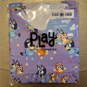 NWT 3T Little Sleepies Bluey Purple Twirl Dress